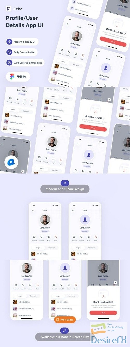 Ceha - Profile/User Details App UI