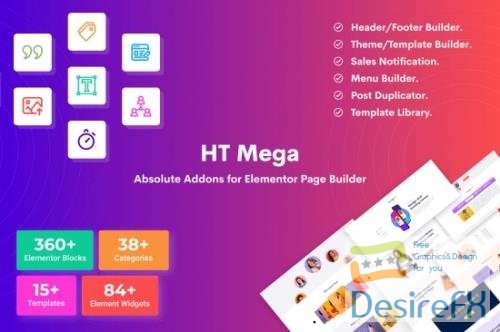 Codecanyon - HT Mega Pro v1.5.7 – Absolute Addons for Elementor Page Builder NULLED