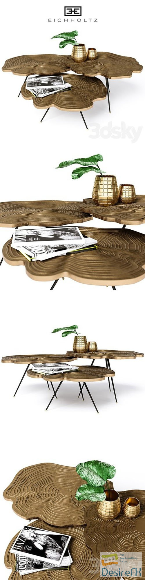 Coffee table eichholtz - 3d model