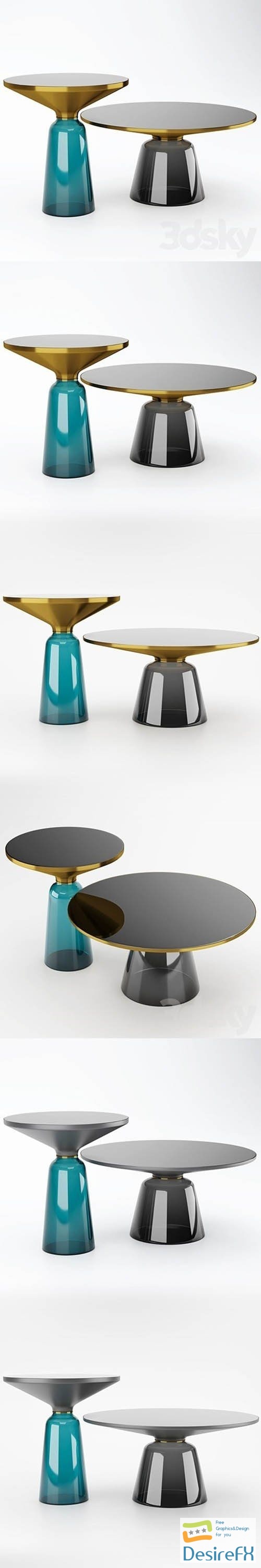 Coffee table LaLume Bell - 3d model