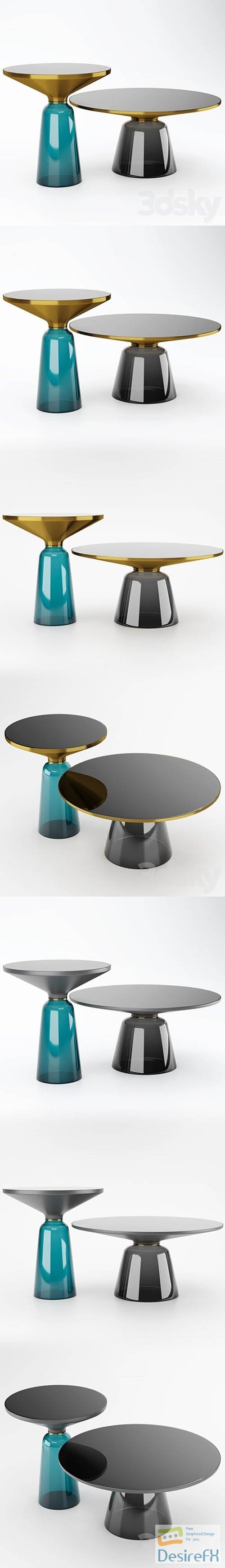 Coffee table LaLume Bell - 3d model