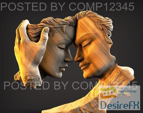 Composition Love 3D Print