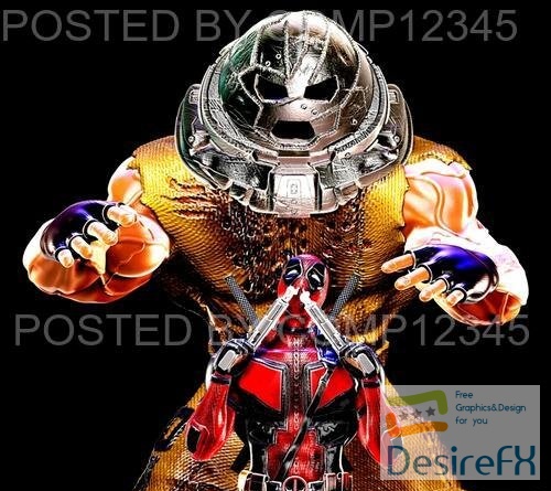 Deadpool and Juggernaut 3D Print