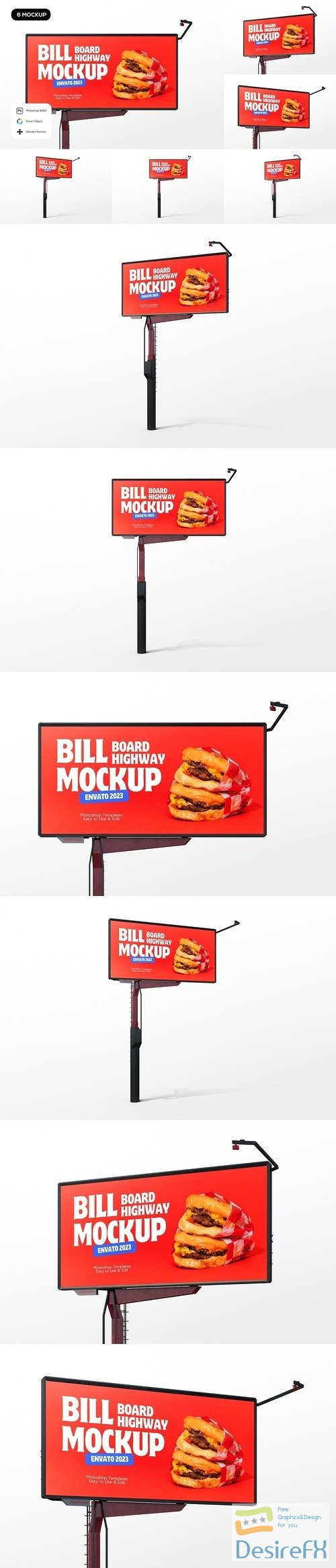 Digital Highway Billboard Mockup