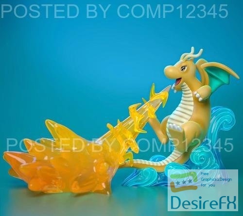 Dragonite Attack 3D Print