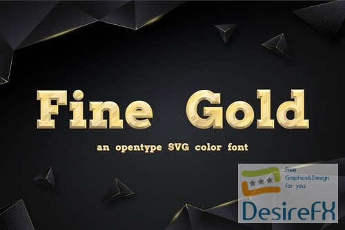 Fine Gold font