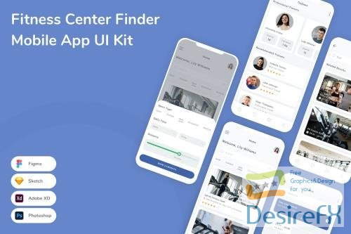 Fitness Center Finder Mobile App UI Kit