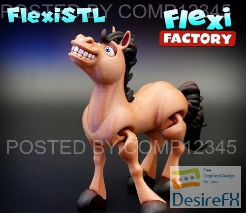 Flexi Factory - Horse 3D Print