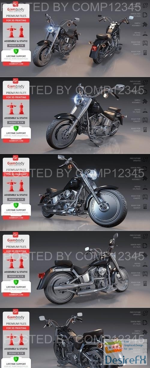 Gambody - Harley-Davidson Fat Boy 3D Print