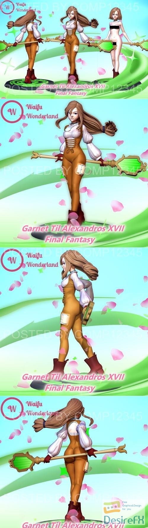 Garnet (Final Fantasy) - Waifu Wonderland 3D Print