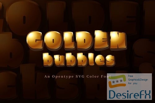 Golden Bubbles font