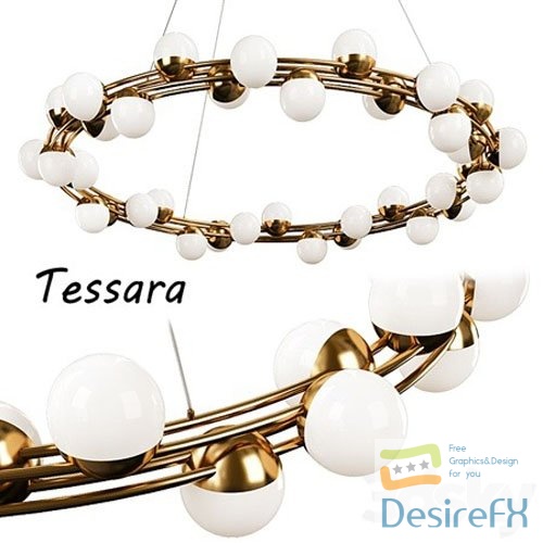 Hanging lamp tessara - 3d model