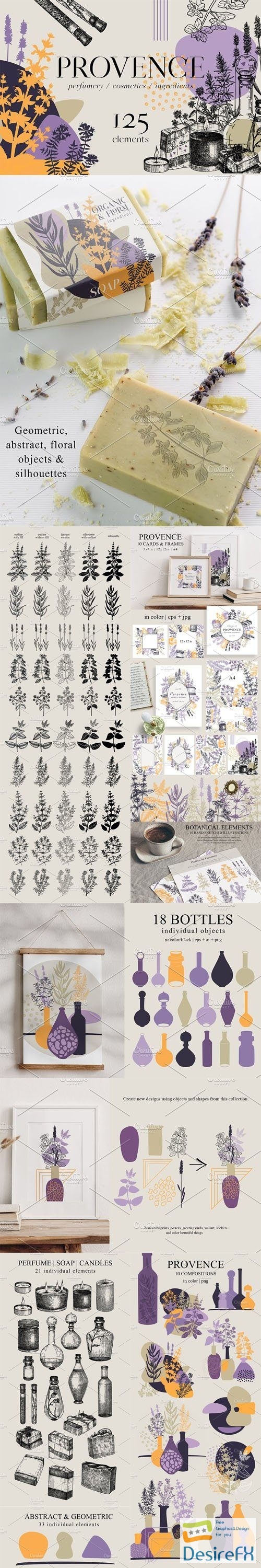 Herbs of Provence - Vector Elements +PNG