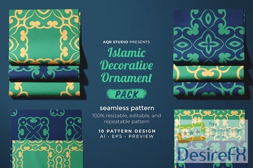 Islamic Decorative Ornament - Seamless Pattern