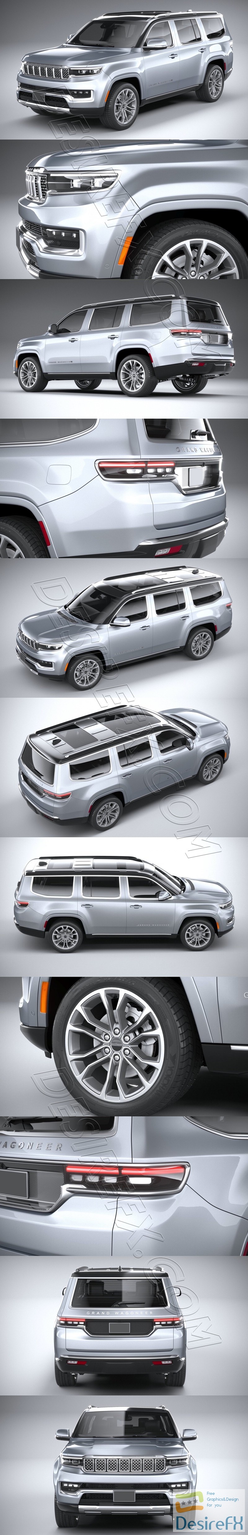 Jeep Grand Wagoneer 2022 3D Model
