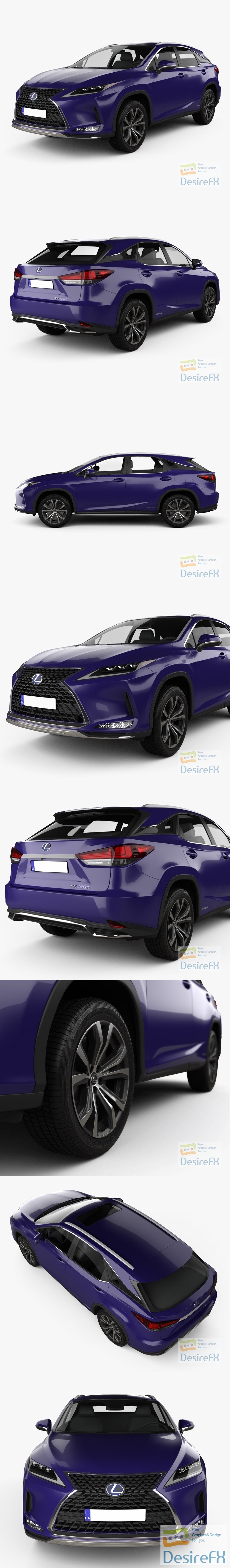 Lexus RX hybrid Executive 2022 3D Model
