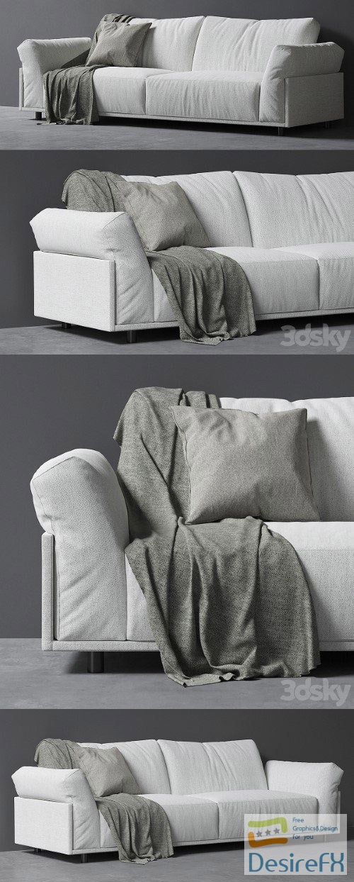 Lima Sofa by Carmenes - 3d model