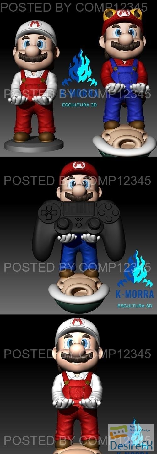 Mario Bros Joystick Holder 3D Print