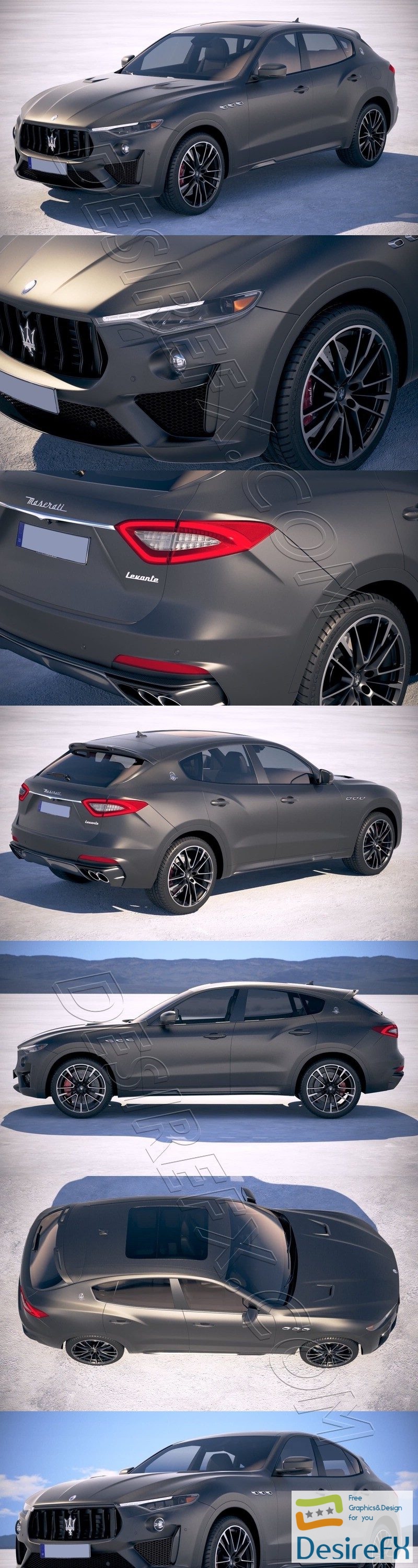 Maserati Levante Trofeo 2019 3D Model