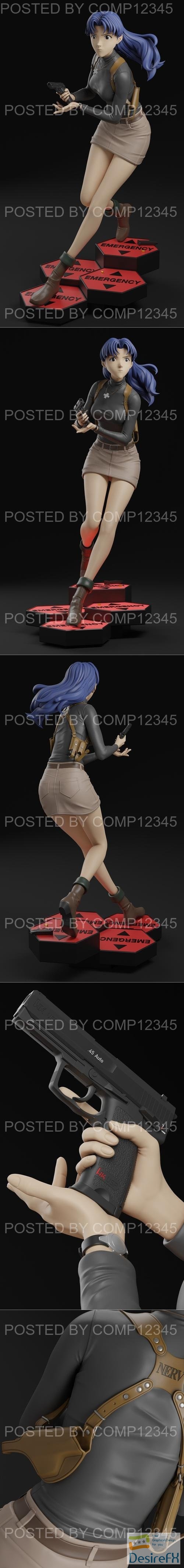 Misato Katsuragi - Evangelion 3D Print