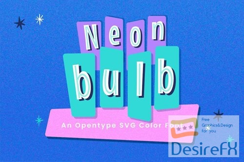 Neon Bulb font