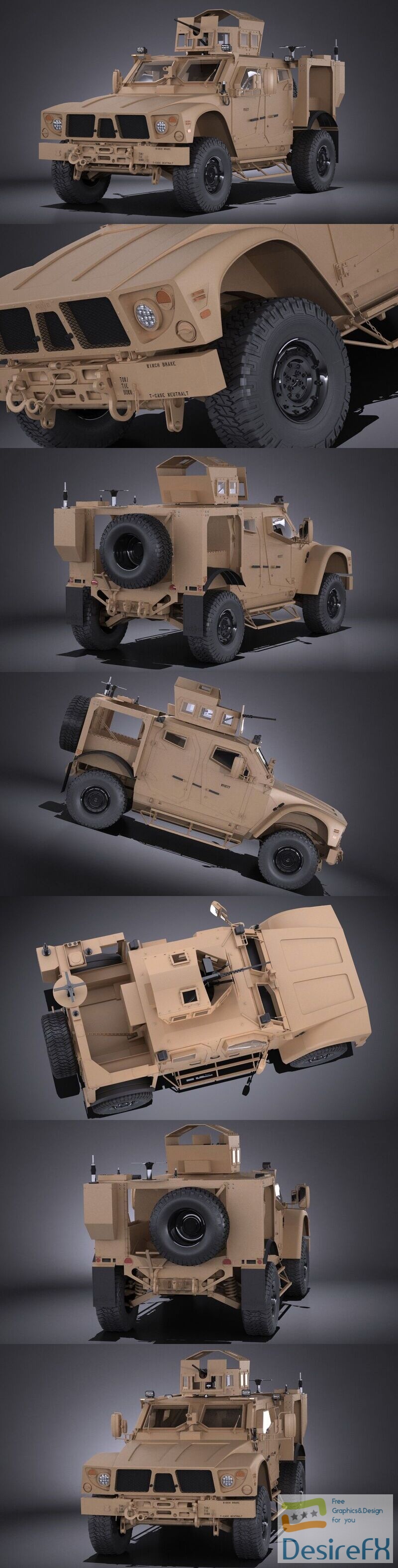 Oshkosh M-ATV R6 3D Model