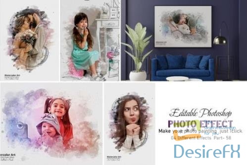 Painting Watercolor Realistic Photo Part: 58