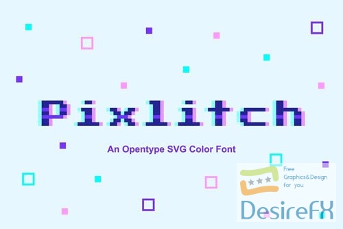 Pixlitch font