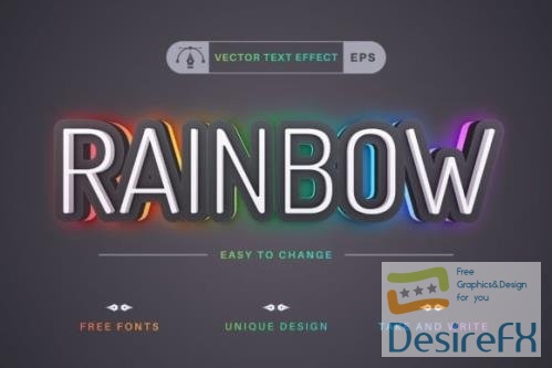 Rainbow - Editable Text Effect - 16086053