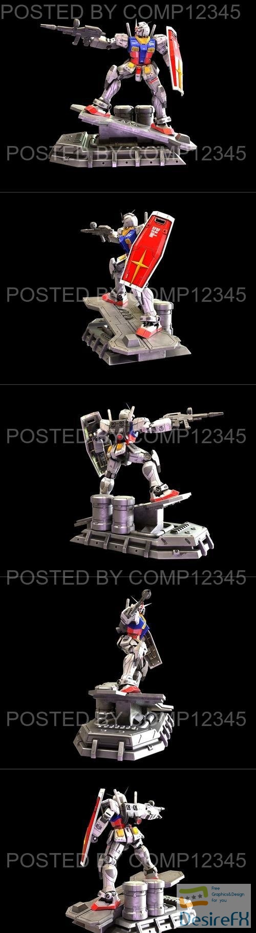 RX78 Gundam Statue 3D Print