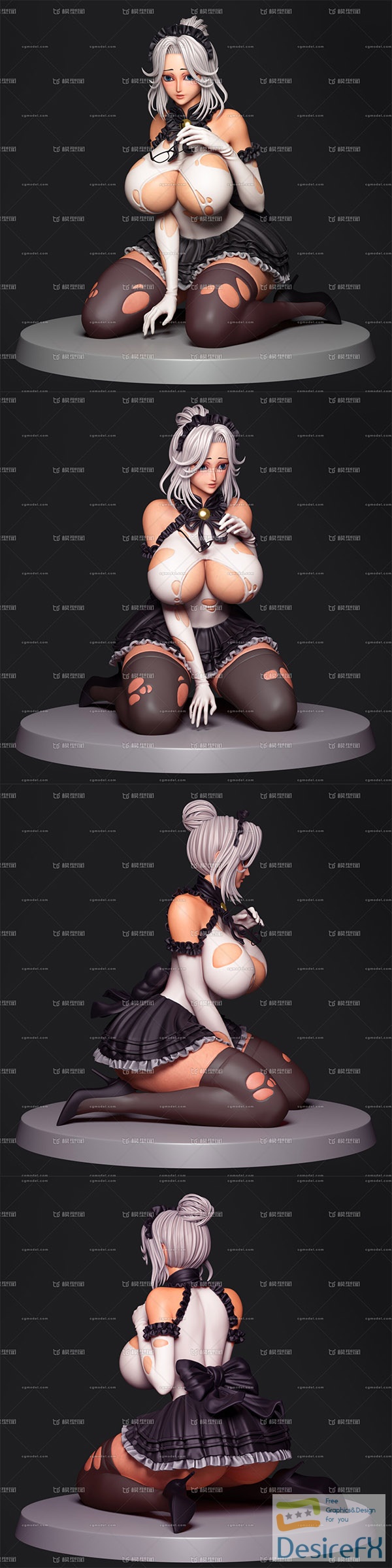 Sexy Maid – 3D Print