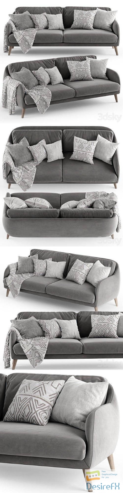 Sofa Sits KARIN - 3d model