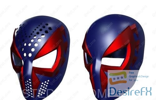Spider-Man 2099 Helmet 3D Print