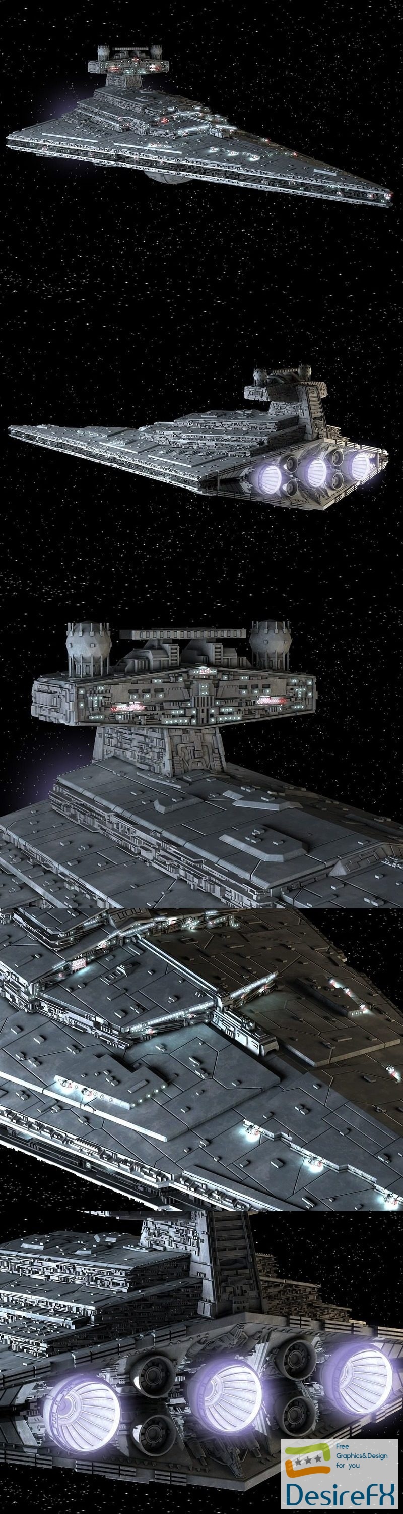 Star Wars Star Destroyer 3D Model