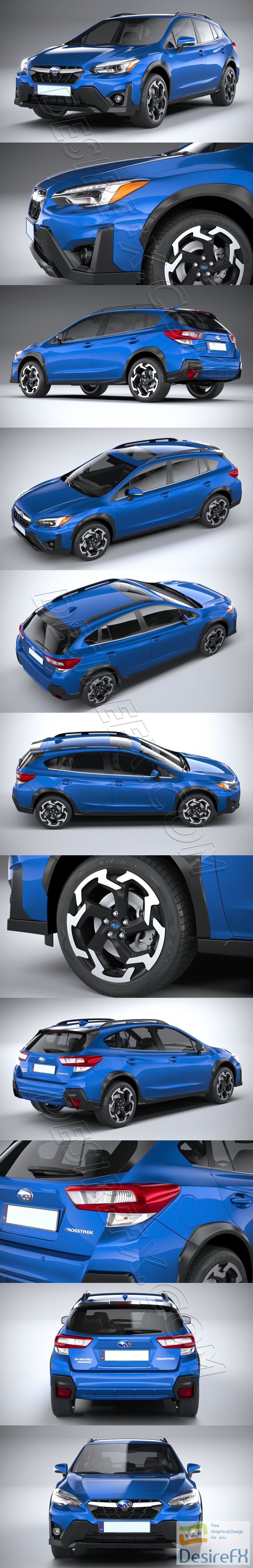 Subaru Crosstrek 2021 3D Model