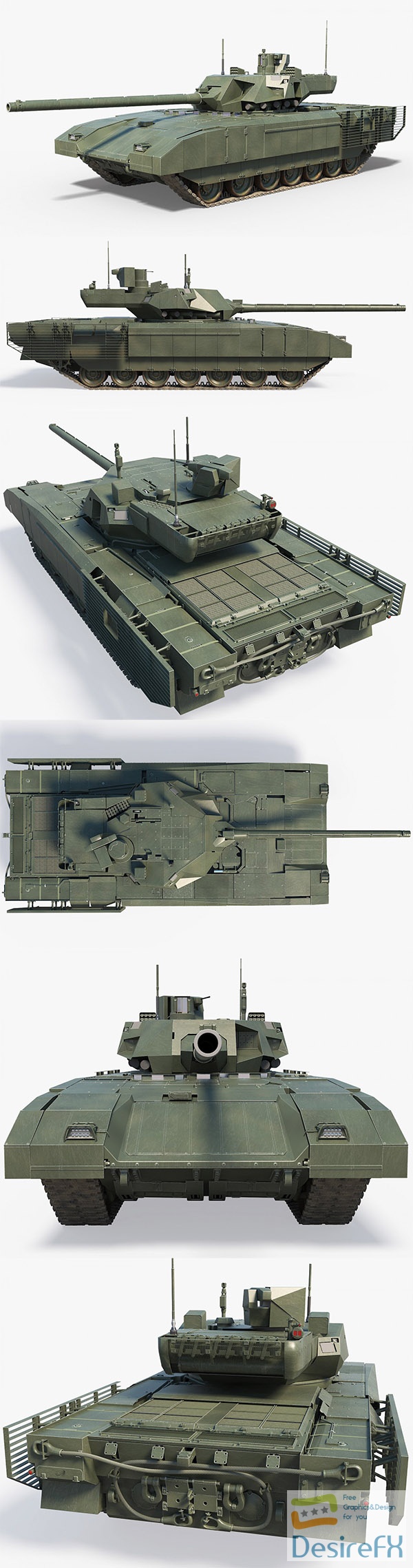 T14 Armata 3D Model