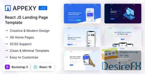 Themeforest - Appexy - React Landing Page Template 43938725