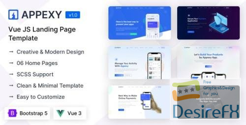 Themeforest - Appexy - Vue Landing Page Template 43938799