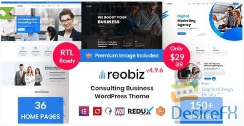 Themeforest - Reobiz v4.9.6 - Consulting Business WordPress Theme