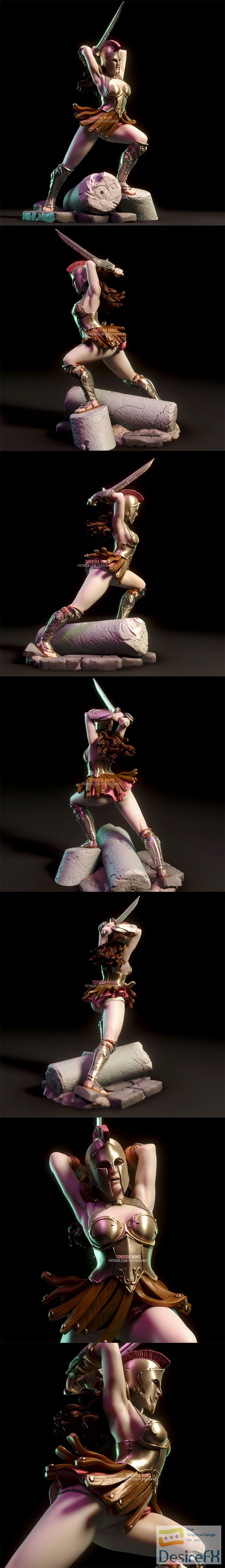 Torrida Minis - Helene - Greek Warrior - 3D Print
