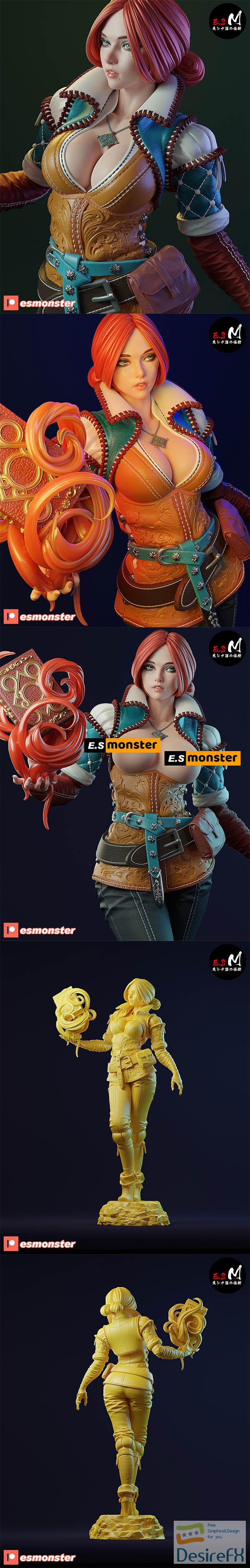 E.S Monster – Triss Merigold – 3D Print