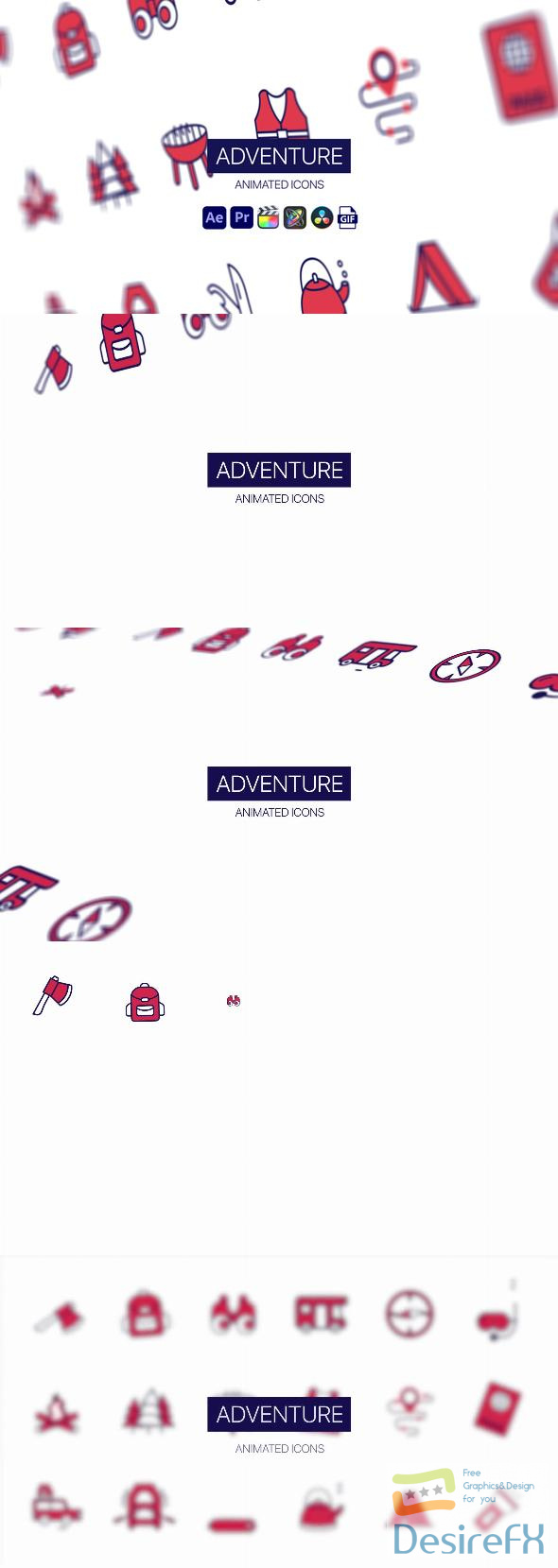 VideoHive Adventure Animated Icons 44950394