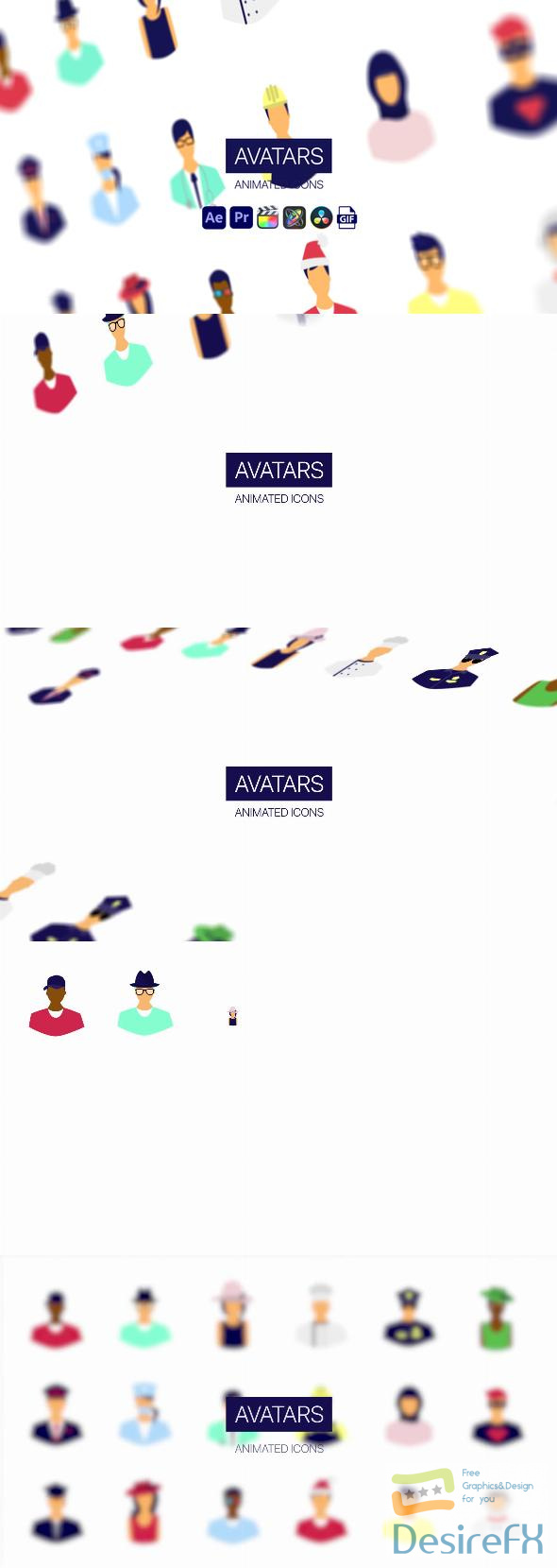 VideoHive Avatars Animated Icons 44950485