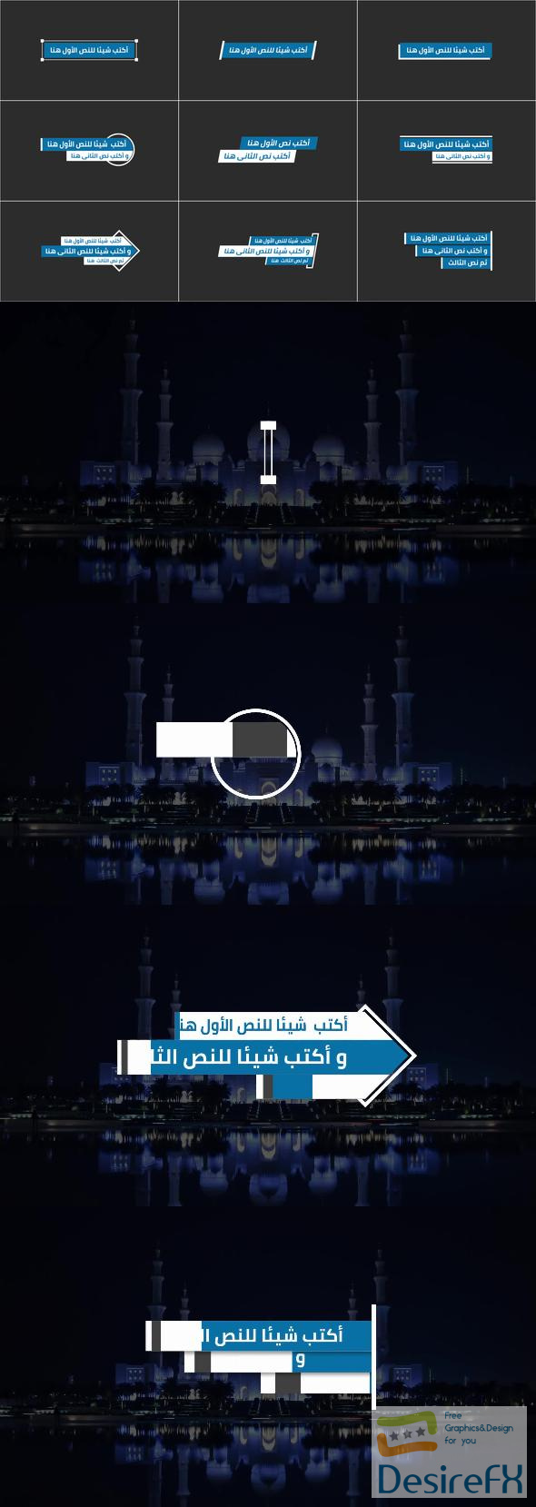 VideoHive Clean Arabic Titles 45630381