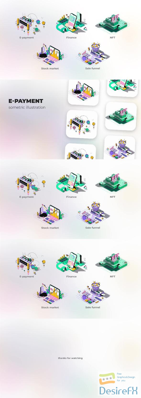 VideoHive E-payment - Isometric Illustration 44678504