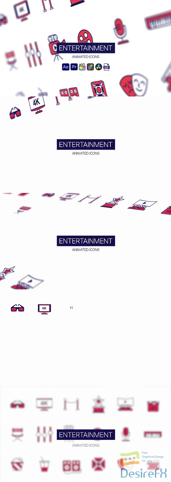 VideoHive Entertainment Animated Icons 44951045