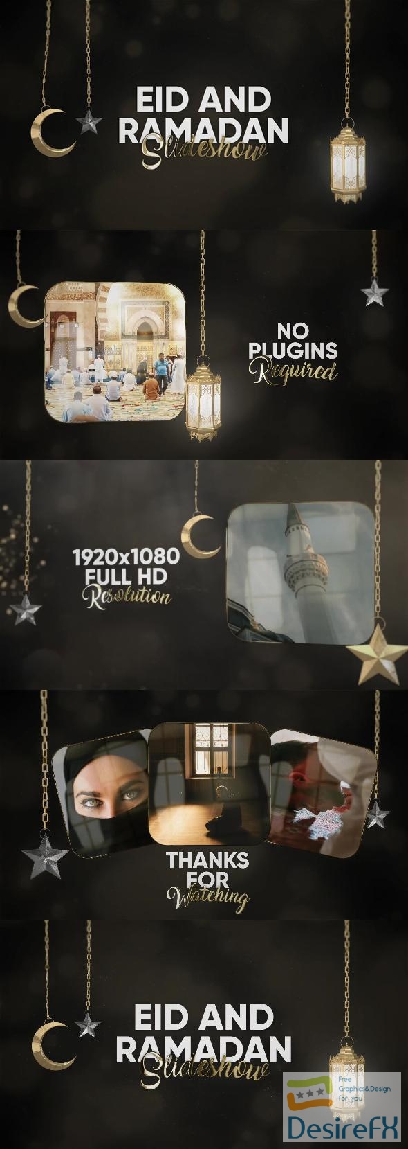 VideoHive Golden Eid ad Ramadan Slideshow 44550734