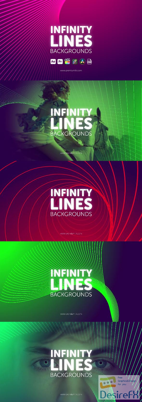 VideoHive Infinity Lines Backgrounds 45757176