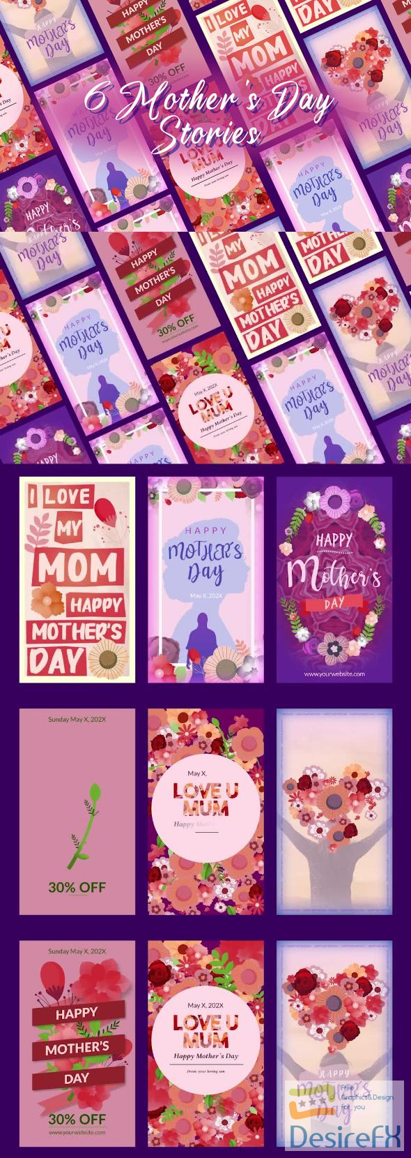 VideoHive Mother's Day Stories 44954636