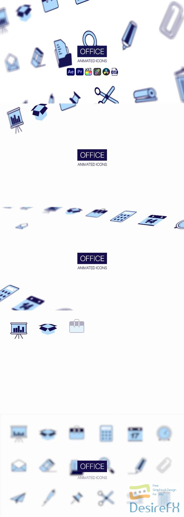 VideoHive Office Animated Icons 44952032